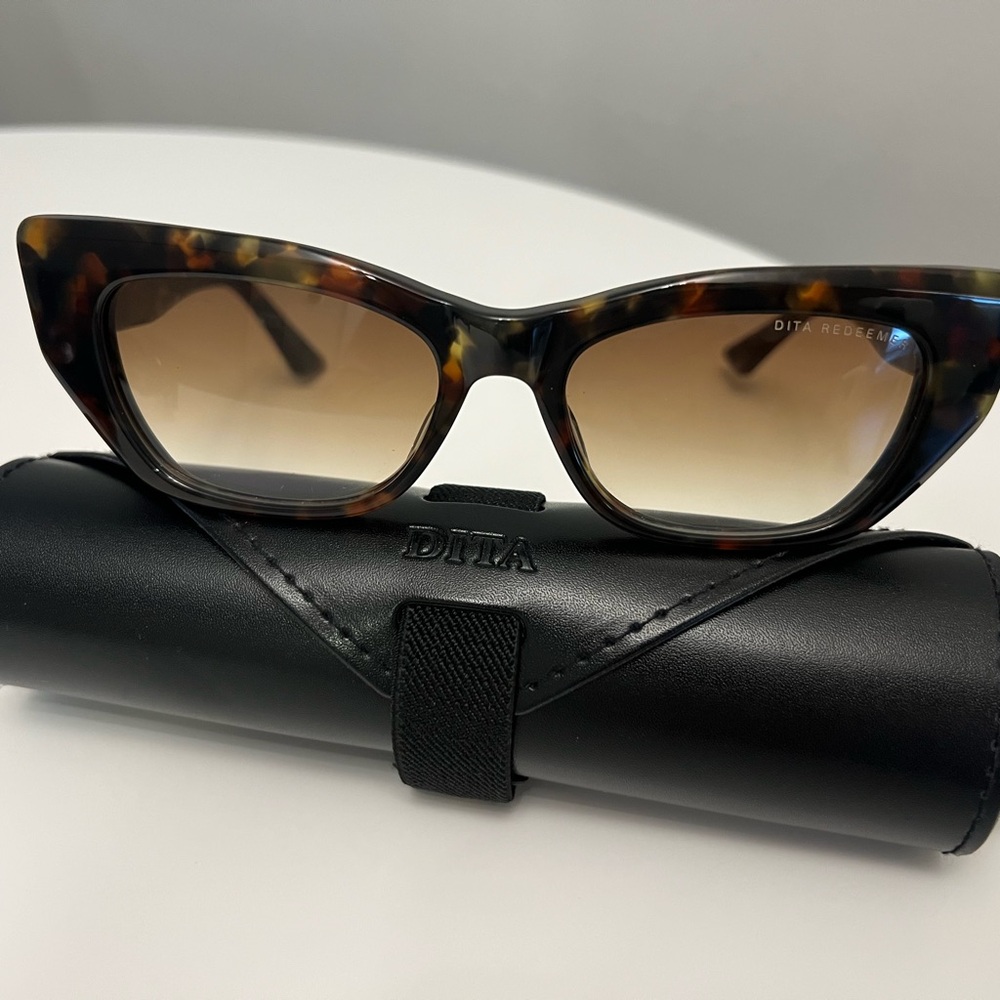 DITA Tortoise Cat-Eye Sunglasses